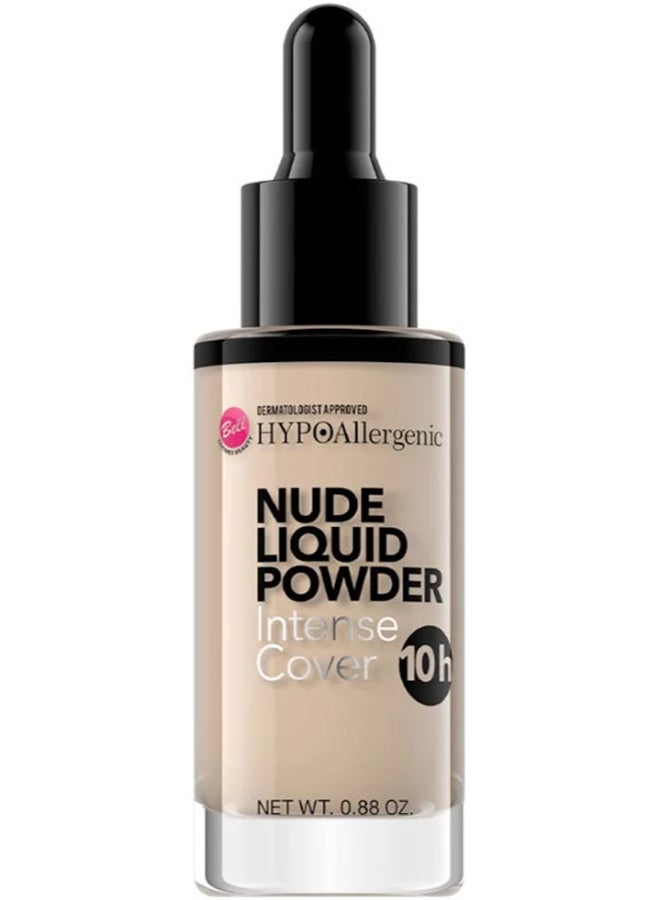 Bell HYPOAllergenic Nude Liquid Powder Intense Cover 10h 03 Natural 25g - Image 1